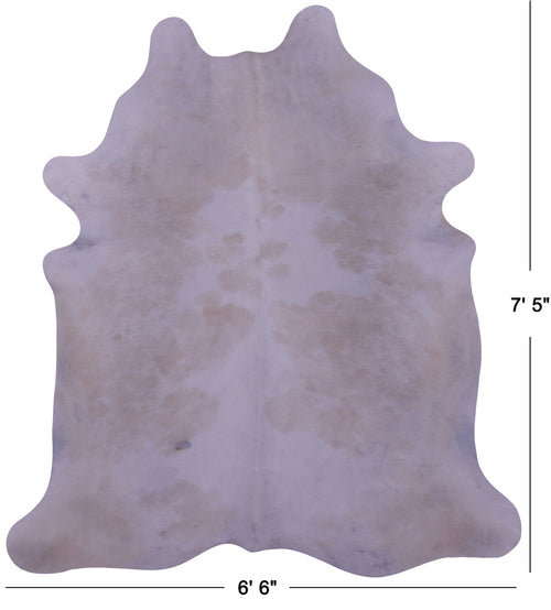 Brown & White Natural Cowhide Rug - XX-Large 7' 5