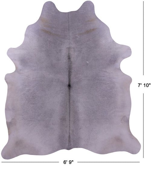 Grey Natural Cowhide Rug - XX-Large 7' 10