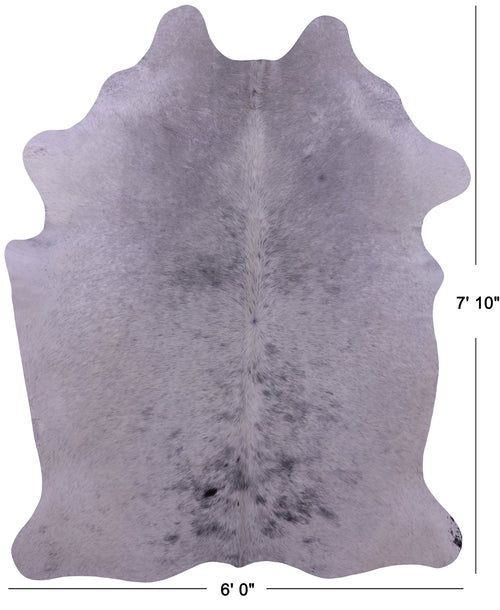 Black & White Natural Cowhide Rug - XX-Large 7' 10