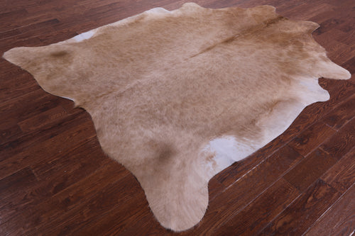 Light Brown Natural Cowhide Rug - XX-Large 8' 4