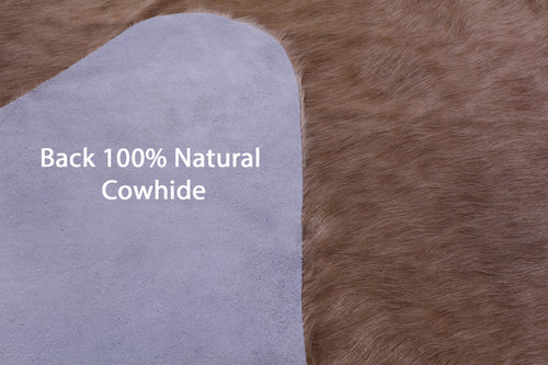 Light Brown Natural Cowhide Rug - XX-Large 8' 4