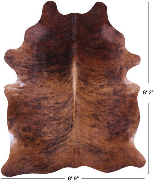 Brindle Natural Cowhide Rug - XX-Large 8' 2