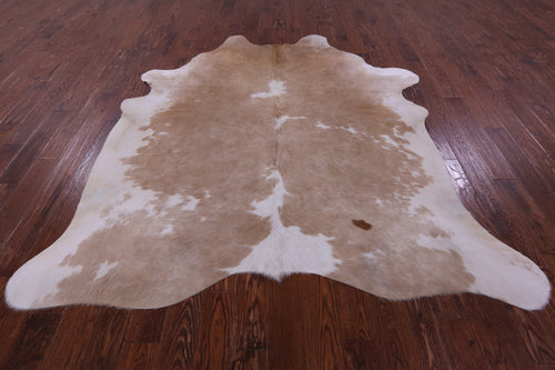 Brown & White Natural Cowhide Rug - XX-Large 8' 0