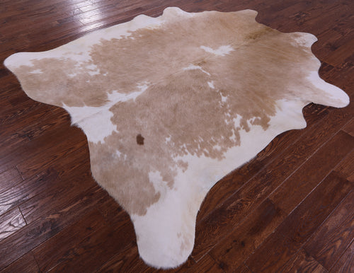 Brown & White Natural Cowhide Rug - XX-Large 8' 0