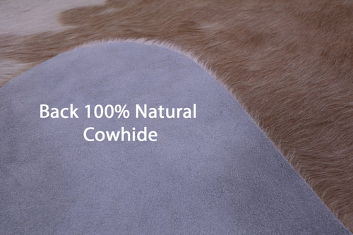 Brown & White Natural Cowhide Rug - XX-Large 8' 0