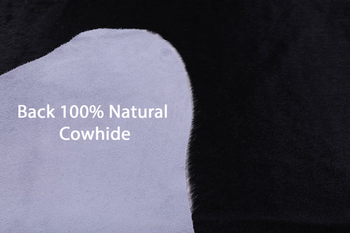 Black & White Natural Cowhide Rug - XX-Large 7' 4