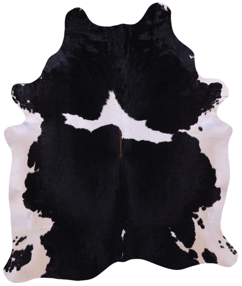 Black & White Natural Cowhide Rug - XX-Large 7' 4