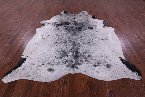 Black Salt & Pepper Natural Cowhide Rug - XX-Large 8' 2