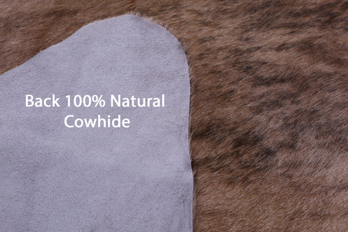 Light Brindle Natural Cowhide Rug - XX-Large 7' 9