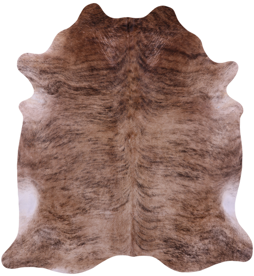 Light Brindle Natural Cowhide Rug - XX-Large 7' 9