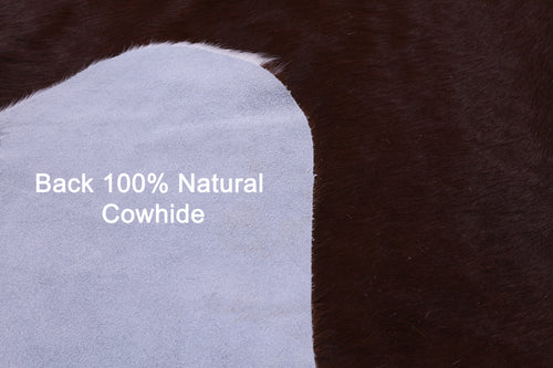 Brown & White Natural Cowhide Rug - XX-Large 8' 0