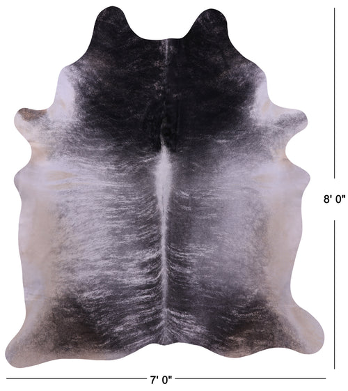 Grey Brindle Natural Cowhide Rug - XX-Large 8' 0
