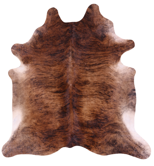 Light Brindle Natural Cowhide Rug - XX-Large 7' 10