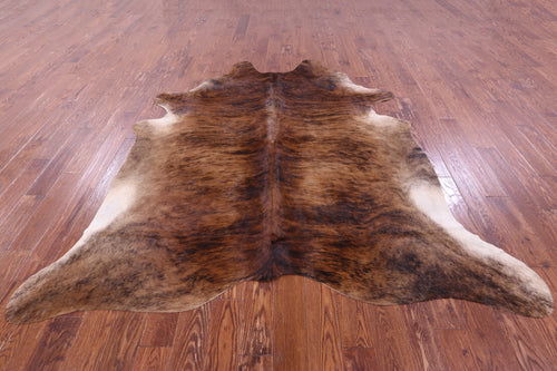 Light Brindle Natural Cowhide Rug - XX-Large 7' 10