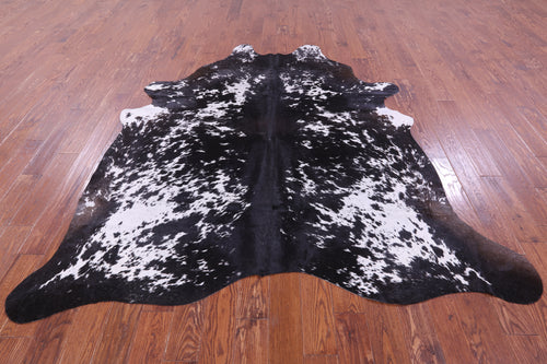 Black Salt & Pepper Natural Cowhide Rug - XX-Large 8' 0