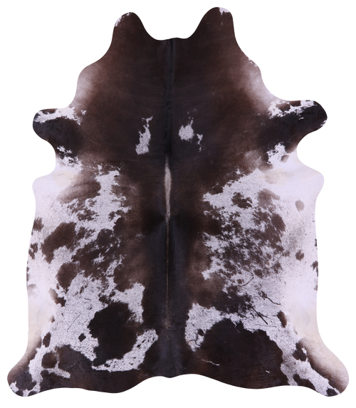 Brown & White Natural Cowhide Rug - XX-Large 8' 0