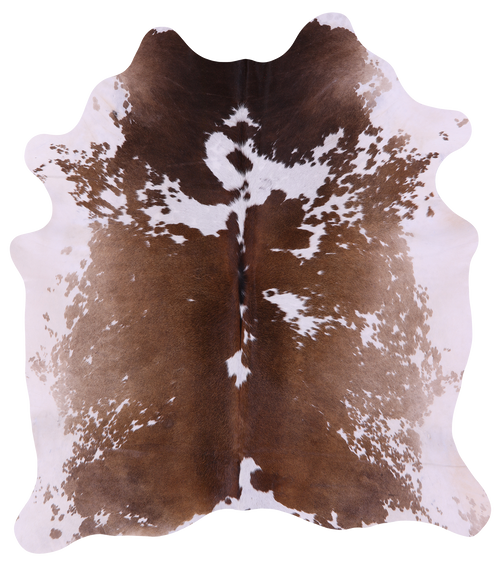 Brown Salt & Pepper Natural Cowhide Rug - X-Large 7' 0