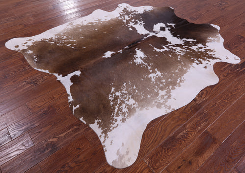 Brown Salt & Pepper Natural Cowhide Rug - X-Large 7' 0