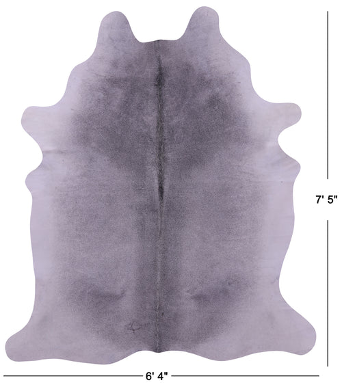 Grey Natural Cowhide Rug - XX-Large 7' 5
