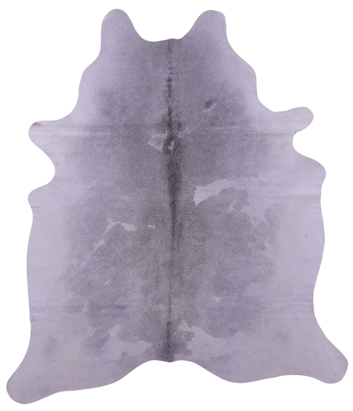Grey & White Natural Cowhide Rug - XX-Large 7' 8