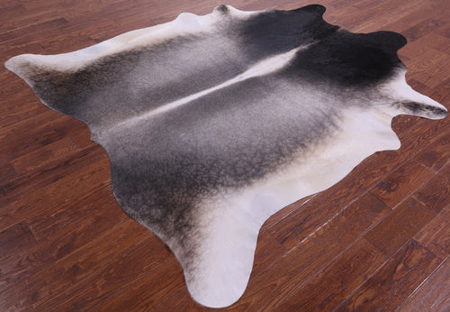 Grey Natural Cowhide Rug - XX-Large 7' 7