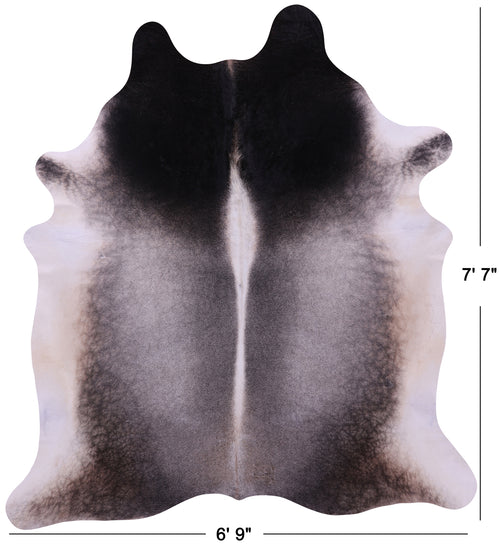 Grey Natural Cowhide Rug - XX-Large 7' 7