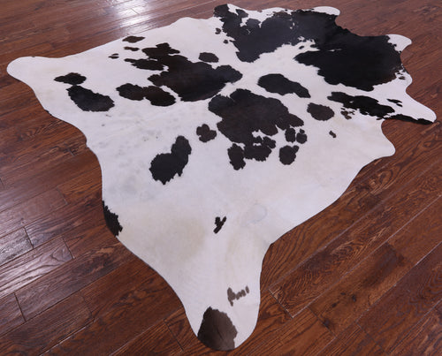 Brown & White Natural Cowhide Rug - XX-Large 7' 6