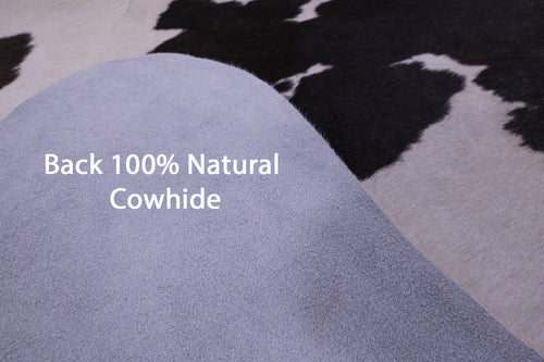 Brown & White Natural Cowhide Rug - XX-Large 7' 6