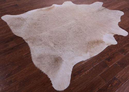 Beige Natural Cowhide Rug - XX-Large 7' 8