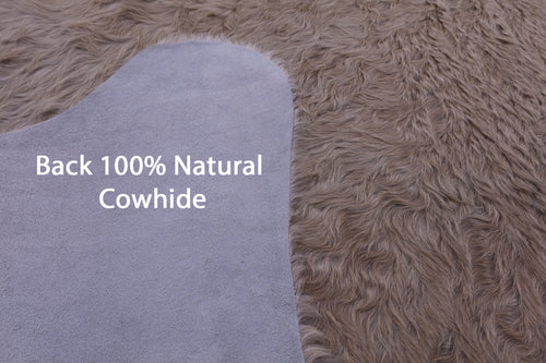 Beige Natural Cowhide Rug - XX-Large 7' 8