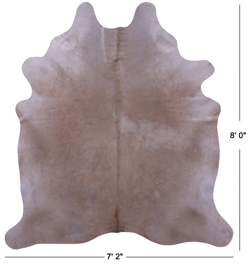 Beige Natural Cowhide Rug - XX-Large 8' 0