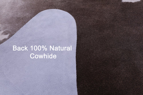 Brown & White Natural Cowhide Rug - XX-Large 7' 8