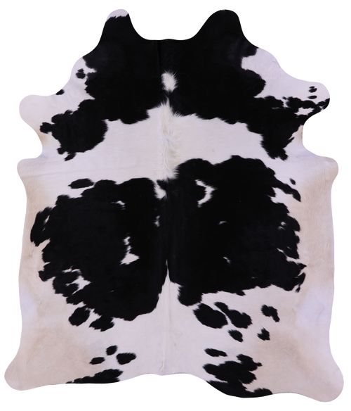 Black & White Natural Cowhide Rug - XX-Large 8' 2