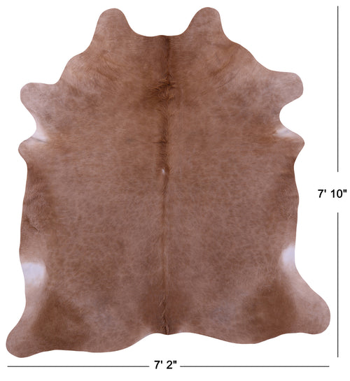 Light Brown Natural Cowhide Rug - XX-Large 7' 10