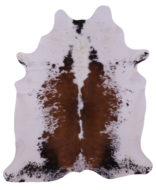 Brown Salt & Pepper Natural Cowhide Rug - XX-Large 7' 5