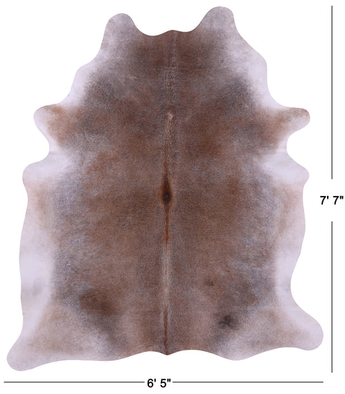 Light Brown Natural Cowhide Rug - XX-Large 7' 7