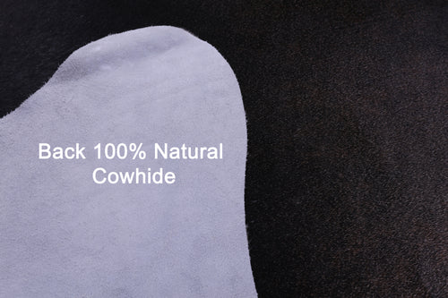 Black & White Natural Cowhide Rug - X-Large 7' 3