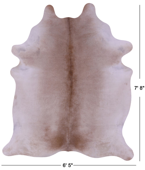 Beige Natural Cowhide Rug - XX-Large 7' 8