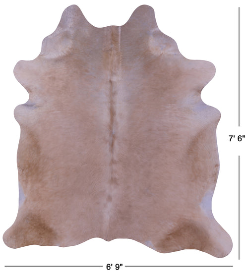 Beige Natural Cowhide Rug - XX-Large 7' 6