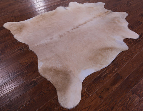 Beige Natural Cowhide Rug - XX-Large 7' 6