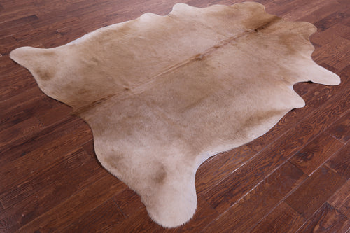 Light Brown Natural Cowhide Rug - X-Large 7' 1