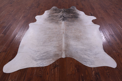Grey Brindle Natural Cowhide Rug - XX-Large 7' 10