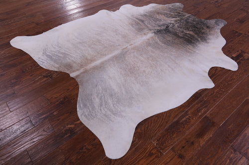 Grey Brindle Natural Cowhide Rug - XX-Large 7' 10