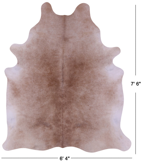 Light Brown Natural Cowhide Rug - XX-Large 7' 6