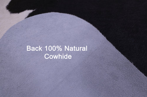 Black & White Natural Cowhide Rug - X-Large 7' 3