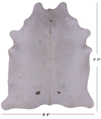 Thumbnail for White Natural Cowhide Rug - XX-Large 7' 7