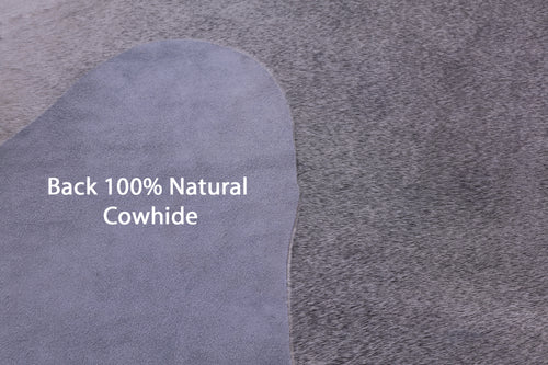 Grey Natural Cowhide Rug - X-Large 7' 1