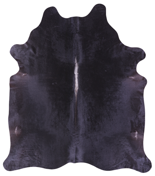 Black Natural Cowhide Rug - XX-Large 8' 0