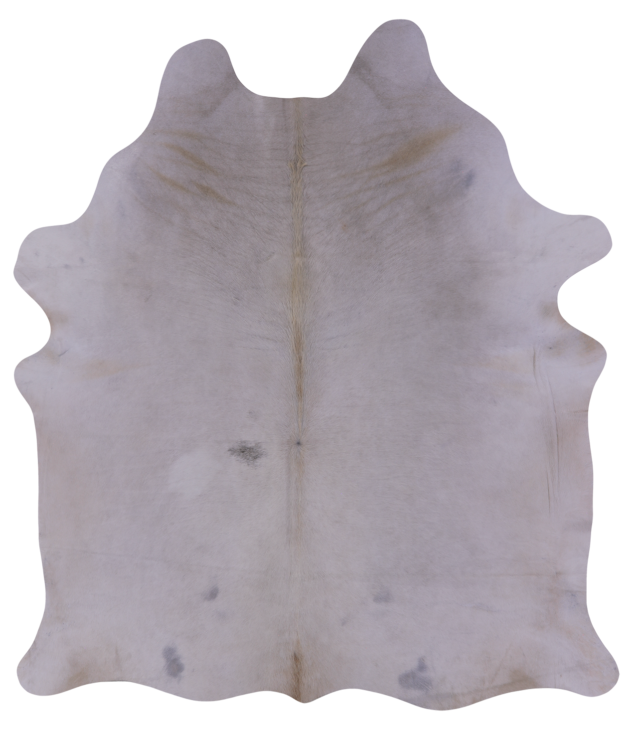 White Natural Cowhide Rug - XX-Large 7' 4"H x 6' 5"W