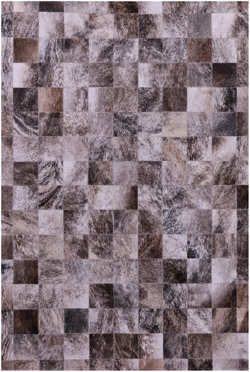 Brown Brindle Patchwork Natural Cowhide Rug - 3' 4